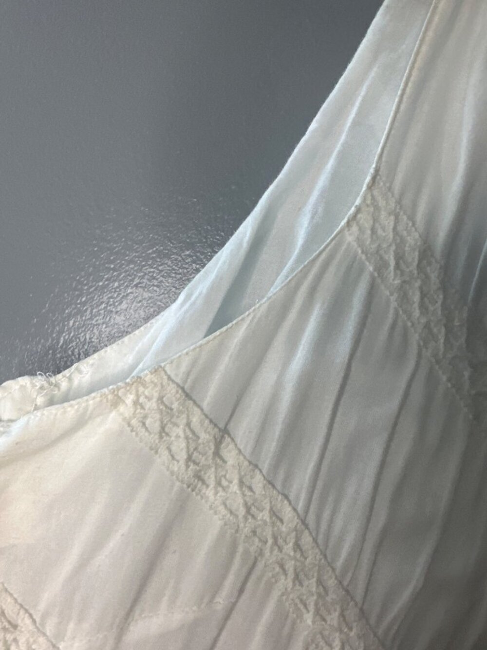 JFW White Milkmaid Cottagecore Dress Sleeveless Romantic Sundress Size M - Picture 6 of 7